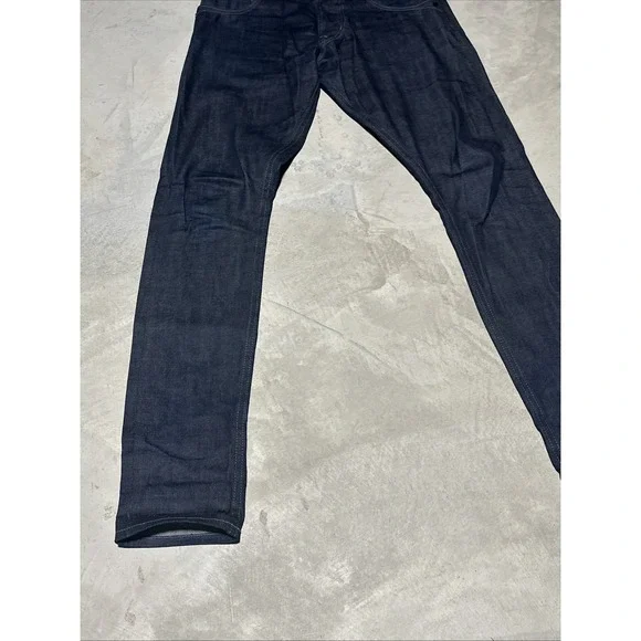 FNL Denim Selvedge Jeans Dark Wash SZ 34x34 Slim Skinny USA Made No. 29